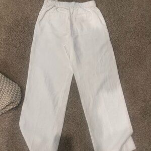 BANANA REPUBLIC     White Linen Pants